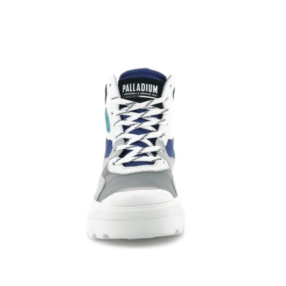 Palladium PALLAKIX 90 TX Blue and Gray High-Top Sneakers UNISEX - Picture 2 of 10